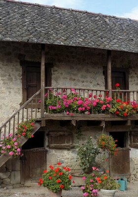 Ancienne maison fleurie